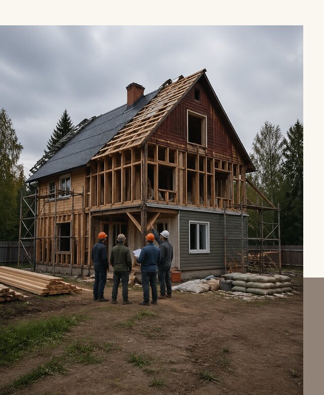 Реконструкция дачного дома в Боровичах под ключ с проектом