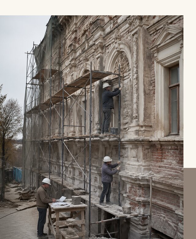 Реставрация объектов культурного наследия под ключ в Боровичах
