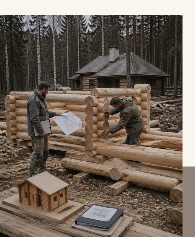 Проектирование и строительство домов из бревна в Боровичах
